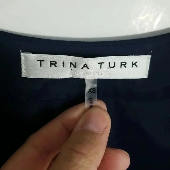 {Trina Turk} Retro Floral Print Blouse - Picture 11 of 13